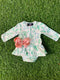 Bowtism Exclusive Eucalyptus Romper with Matching Bow - Bowtism